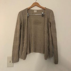 Zara Tan Nude Knitted Cardigan Size Small